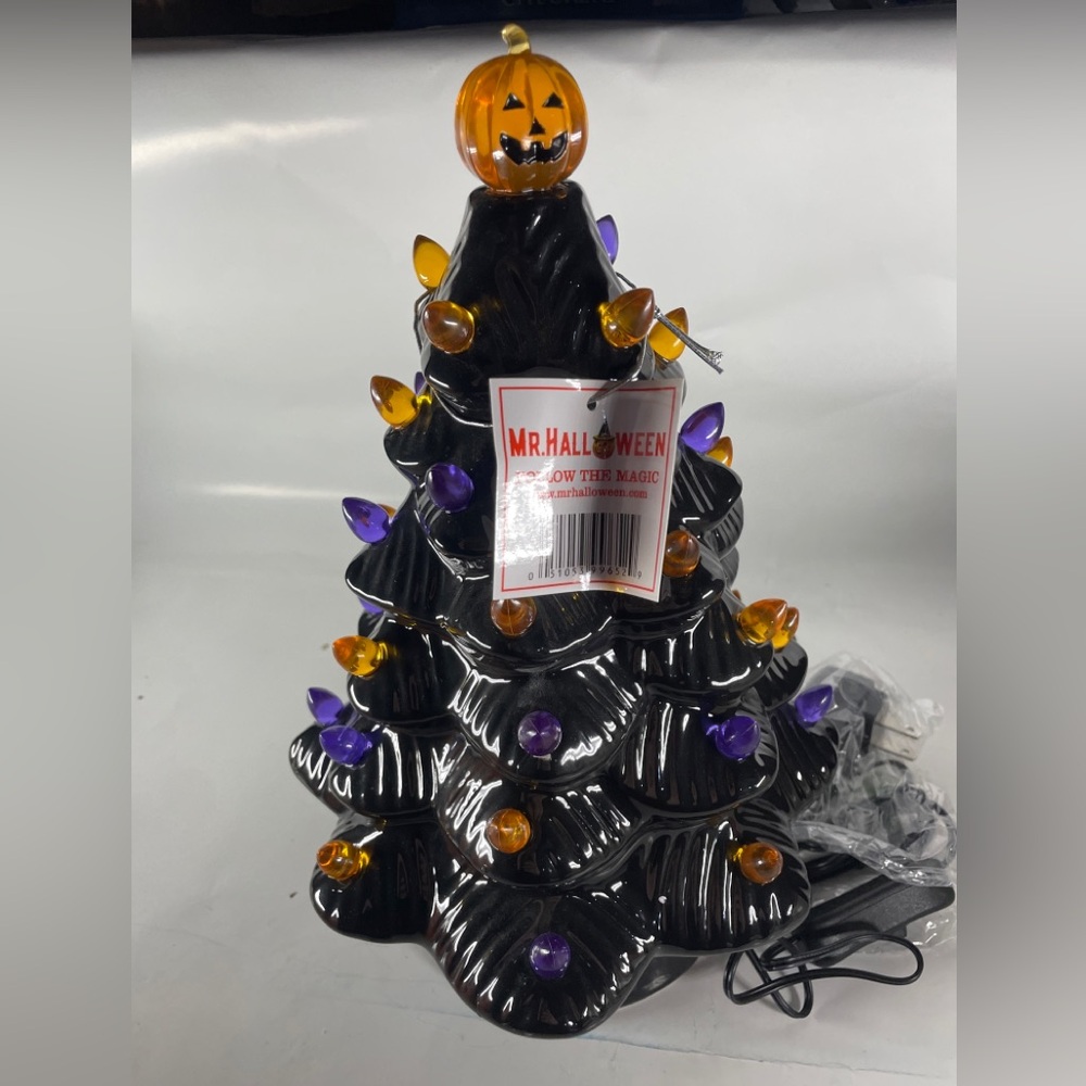 Mr. Halloween 12" Illuminated Ceramic Nostalgic Tree